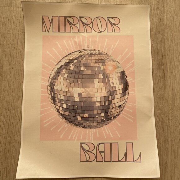 Taylor Swift inspired vinyl print, Mirrorball, 13.75 in x 12 in - Picture 1 of 1